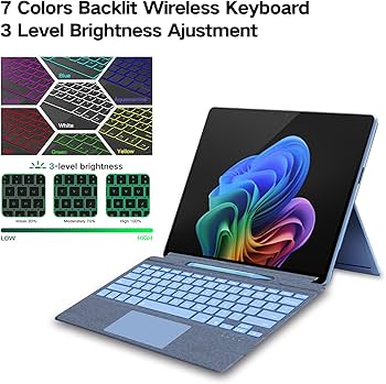 Amazon.com: JvKzaen Surface Pro 9 Keyboard with Slim Pen
